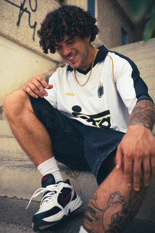 YEKA RETRO JERSEY - WHITE