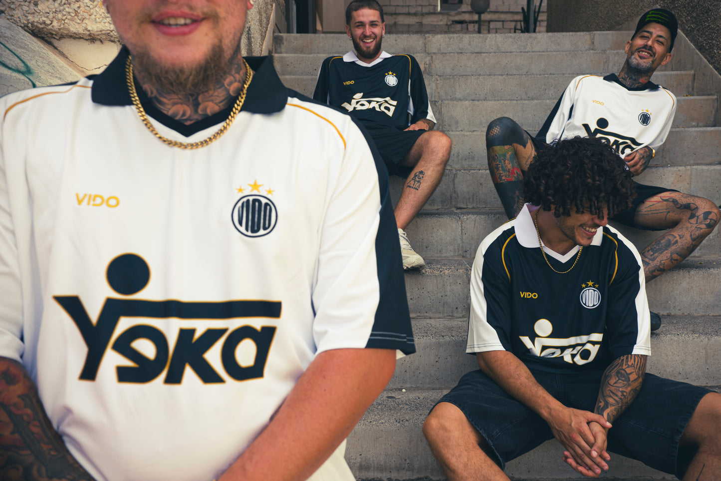 YEKA RETRO JERSEY - WHITE